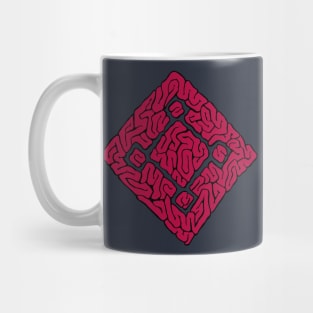 square brain red Mug